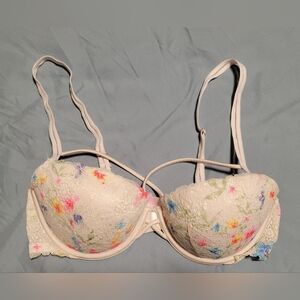Victoria Secret PINK Floral Lace Pushup Bra